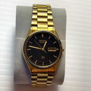 Seiko Day/Date 5G23-8059 Black Dial Watch